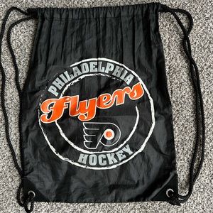 Philadelphia Flyers Black Draw String Bag/Backpack